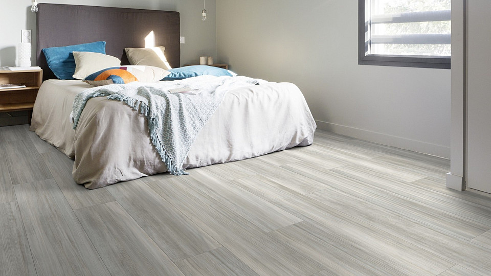 GERFLOR Creation 55 solid clic Stripe oak ice GERCC55 0858