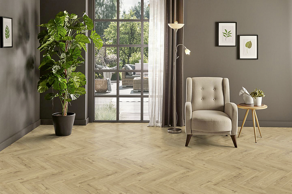 KAINDL Masterfloor maestro herringbone 8.0 Dub edinburgh 32675