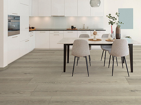 DEOFLOOR SPC CLICK RIGID Dub šedo hnedý 8685