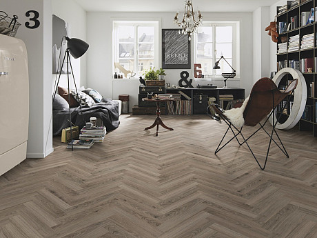 WINEO 1500 Herringbone wood XS Royal chestnut grey PL084CHB