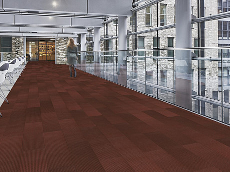 FORBO Flotex Planks Boxcross Crimson 133016