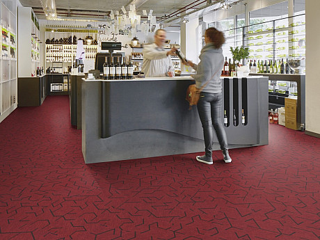 FORBO Flotex Planks Triad Red 131001