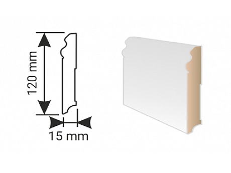 MDF lišta KP 120 00088