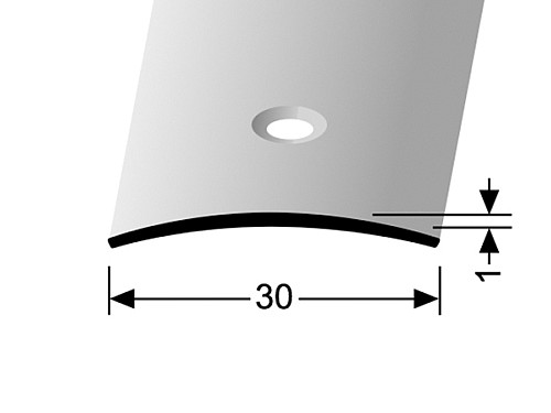 Prechodový profil 30 mm, oblý (skrutkovací) | Küberit 451 SK